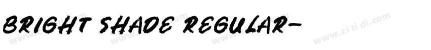 bright shade regular字体转换